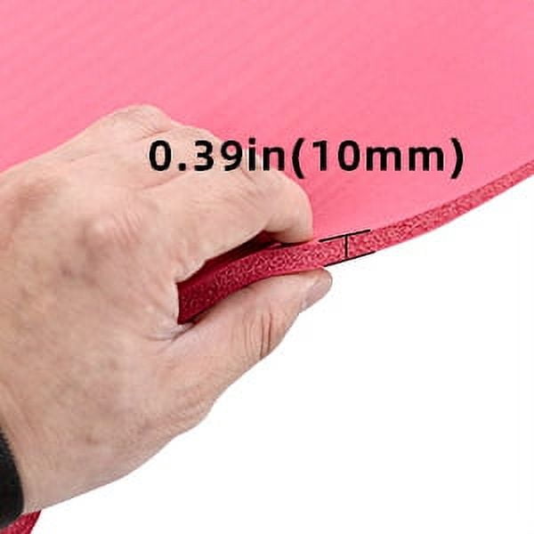 Ray Star Extra Thick Yoga Mat 31.5"X72"X0.39" Thickness 9mm -Eco Friendly Material- With High Density Anti-Tear Exercise Bolster