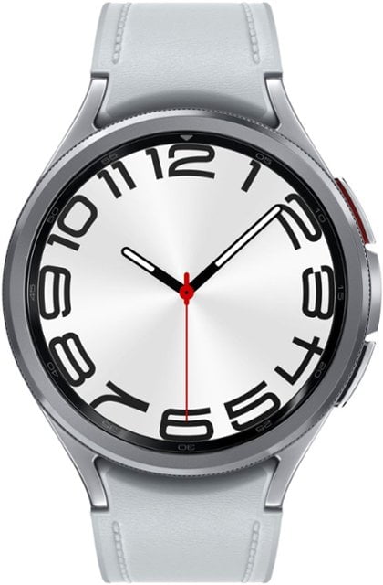 Pre-Owned Samsung Galaxy Watch6 Classic Smartwatch 47mm Bluetooth + LTE Silver SM-R965 (Good)