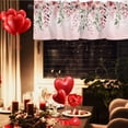 thumbnail image 4 of TIELUTT Red Valentines Day Curtain for Kitchen Curtains 84 Inches Long 2 Panels Set for Living Room Curtains for Small Windows Bedroom Curtains 45 Inches Long Long Curtains 2 Panels Baseball Curtains, 4 of 8