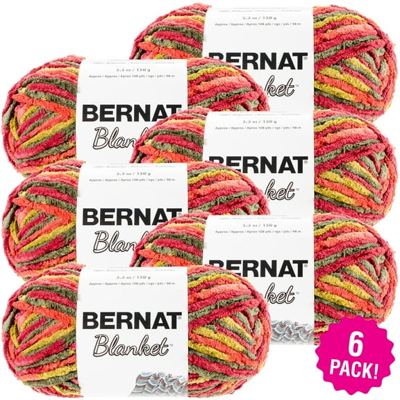 Bernat Blanket Yarn - Harvest, Multipack of 6