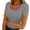 #188-Gray, variant on Womens Summer Short Sleeve Tops Square Neck Ribbed Slim Fitted Shirts Casual Tee Tshirt