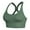 Gray, variant on Women's High Impact Workout Racerback Sports Bras