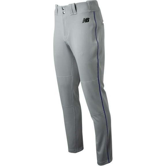New Balance Men's Adversary 2.0 Piped Tapered Baseball Pant Grey/Royal S