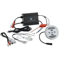 NEW Pyle PLMRMBT5B 2 Channel Marine Bluetooth Boat ATV Amplifier   Controller
