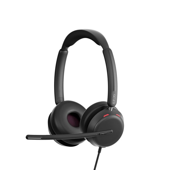 EPOS Impact 860 Dual-Sided Wired Headset with USB-C/USB-A, Noise-Canceling Mic, Super Wideband Audio, Comfortable Fit, Ideal for Business Calls, Offic