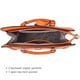 thumbnail image 5 of Bolso de mano Dasein con cinturón con solapa y hombro, color naranja, 5 of 5