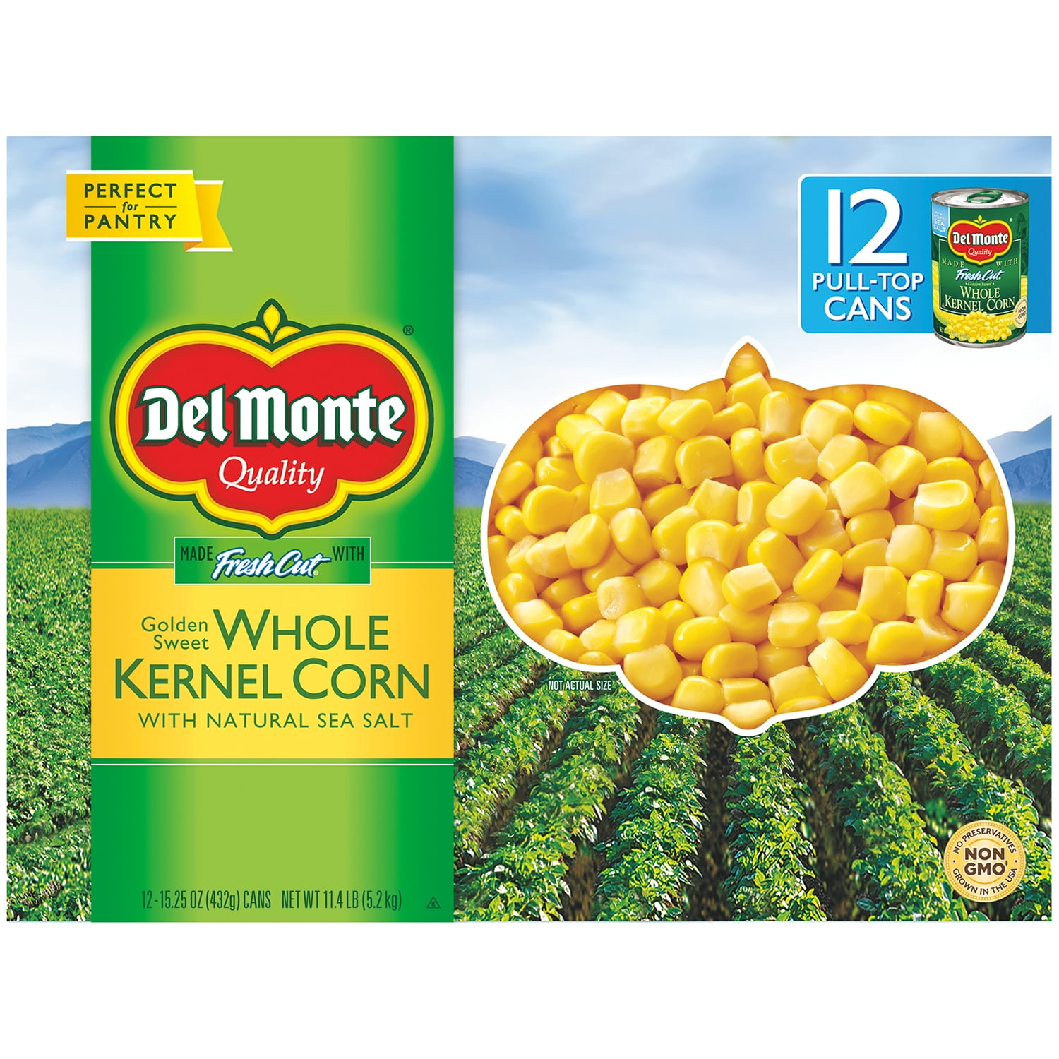 Del Monte Whole Kernel Corn 15.25 Ounce (Pack of 12)
