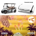 thumbnail image 5 of Uorisanigo Blue Turtle Golf Cart Seat Covers, EZGO Golf Cart Seat Blanket for 2 Person Seats Club Car, Golf Cart Accessories, Travel Sports Cart Seat Cushion Covers with 4 Pockets, 5 of 7