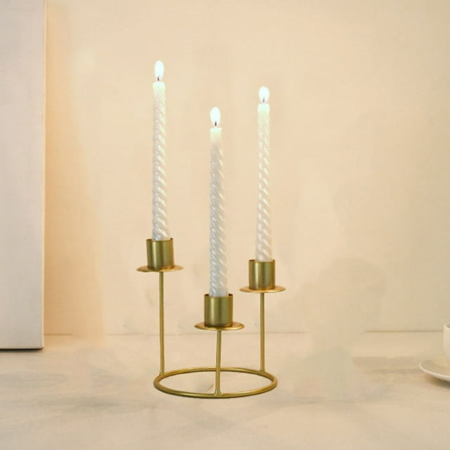 Dvkptbk Candle Holder Candle Stand Modern Structure with Sturdy Base Ideal for Home Decor Dining Table Centerpieces Weddings Events and Gift Giving Home Decoration