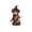A003- Style C, variant on Witch Halloween Decorations 2.5 X 2 X 4 Inch Resin Mini Highland Cow Figurine Indoor Halloween Home Decor for Shelf Desk Fall Season Display 1 Pack