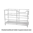 thumbnail image 1 of stanreset Storage Rack Toothbrush Mount Wall Stand Fine Workmanship Rustproof Household Accessories Exquisite Home Supplies Silver, 1 of 5
