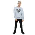 thumbnail image 4 of Superman Mens Marble Effect Logo Sweatshirt, 4 of 5