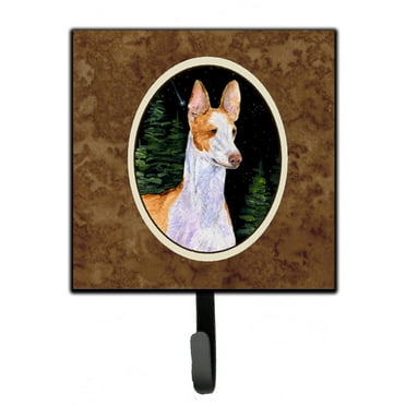Carolines Treasures SS8495SH4 Starry Night Ibizan Hound Leash or Key Holder 7Hx4.25W multicolor