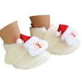 thumbnail image 1 of Cartoon Shoes for Babies Warm Soft Sole First Booties Winter Boots,Color:White,5, 1 of 8