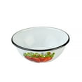 thumbnail image 6 of Novomoskovsjka Posuda Strawberry Enamel Serving Bowl Set of 3 pcs Shatterproof Enameled Steel Fruit and Salad Bowls for Cooking Enamel Mixing Bowl for Indoor and Outdoor Use Floral Metal Bowls, 6 of 13