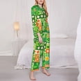thumbnail image 3 of Fotbe St Patrick's Day6 Pattern Long Sleeve Pajama Set for Women,Sleepwear Set,2-piece Loungewear Set,Soft PJs Comfy Nightwear with Pockets -XX-Large, 3 of 7
