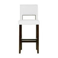 thumbnail image 5 of Home Square 30" Height Wood Bar Stool Set in White (Set of 2), 5 of 7