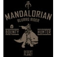 thumbnail image 2 of Men's Star Wars: The Mandalorian Blurrg Rider  Pull Over Hoodie Black 3X Large, 2 of 4