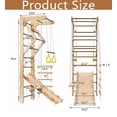 thumbnail image 4 of MIDOQIN Indoor Jungle Gym, Toddler Climbing Toys with Slide, Ladder, and Climbing Wall - Foldable Wooden Indoor Playground for Kids, 4 of 6