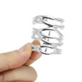 thumbnail image 4 of Unique Bargains 1 Pc Ponytail Buckle Hair Clip Irregular Hollow U-shaped Hair Ponytail Cuff for Women Silver Tone, 4 of 5