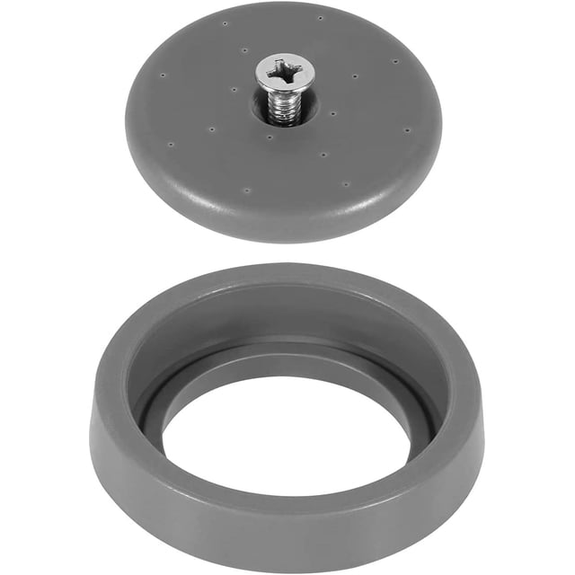 LAICAIW Pre-Rinse Spray Valve Repair Kit for Most Commercial Sink Faucet Dish Sprayer Touch On Kitchen Sink Faucets 1.42 GPM Spray Face Bumper and Screw Repair Part, Grey