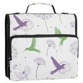 thumbnail image 5 of FORMRS Zipper Binder with Shoulder Strap 1.5-inch Ring 500 Sheet Capacity File Bag, Purple Birds, 5 of 5