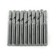 thumbnail image 3 of Milling Cutter, Milling Cutter, 10pcs Tungsten Carbide End Mill Single Flute Milling Cutter Spiral CNC Burrs Set Router Bits 3.175x22mm,, Drill Mills, 3 of 8