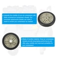 thumbnail image 3 of Unique Bargains 7.5" Universal Air Compressor Wheel with 0.8" Hole for Easy Mobility, Beige, 3 of 5