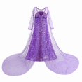 thumbnail image 3 of Girls Princess Dress Deluxe Queen Dress Up Kids Halloween Christmas Party Costumes Outfit Set for Birthday Cosplay, 3 of 5