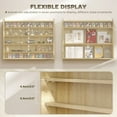 thumbnail image 4 of HOMCOM 5-Storey Wall Shelf Display Cabinet, Shot Glass Display Case, Oak, 4 of 10