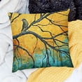 thumbnail image 2 of SHANXI Square Throw Pillow Covers on Branch Background Painting Pillow Cases Decorative 22x22in, 2 of 5
