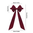 thumbnail image 3 of Toystoory Lazos navideños de terciopelo de poliéster para sillas, ideales para banquetes y eventos navideños. Fáciles de estirar. Suaves Kits de decoración para fiestas, 3 of 6