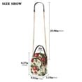 thumbnail image 2 of FORMRS Crossbody Bag for Women Quilted Travel Shoulder Cell Phone Purse with Chain Strap Handbag, Apple Leaves Pattern, 2 of 7