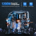 thumbnail image 2 of ROVSUN 12 Gallon/45L Slushie Machine Commercial Slushy Machine, 15L X 3 Tanks Frozen Drink Machine Margarita Machine Efficient Cooling Stainless Steel for Home Restaurant Bar Party Cafes 110V/60HZ, 2 of 8