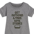thumbnail image 3 of Instant Message - Get Outdoors & Make S'mores - Toddler & Youth Girls Fleece Dress, 3 of 6