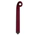 thumbnail image 5 of Jacob Alexander Men's Solid Color 1.5 inch Width Ultra Skinny Neck Tie - Burgundy, 5 of 8