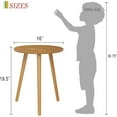 thumbnail image 2 of Round End Table - Mid-Century Modern Side Table for Small Spaces, 2 of 8