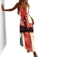 thumbnail image 2 of TaTaai Women's Fashion Printed Maxi Dress with British Flag Design, Round Neck, and Lightweight Breathable Fabric Gift, 2 of 8