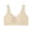 41# Camel, variant on Plus Size Seamless Wireless Bra, V Neck Wide Strap Anti Sag Everyday Sports Bra for Full Figure Women Complexion 40