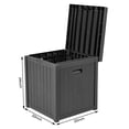 thumbnail image 5 of Superjoe 51 Gallon Outdoor Deck Storage Box, Patio Resin Storage Bin Outdoor Cushion Storage (Gray), 5 of 6