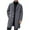 Dark Gray, variant on Men's Trench Coat Wool Blend Notched Collar Single Breasted Overcoat Business Casual Winter Jacket with Pockets for Christmas Holiday,Black,M