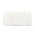 thumbnail image 4 of Premium Large PU Leather Studded Front Flap Clutch Bag Handbag, 4 of 5
