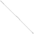 thumbnail image 2 of 1.9mm 925 Sterling Silver Rhodium Plated Brilliant-cut CZ Bar Anklet With 1 Inch Extender 9.5 Inch Anklet for Women, 2 of 2