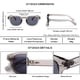thumbnail image 5 of Gafas de sol Grand Vintage, retro, redondas, tintadas, UV400, 46 mm, unisex, 5 of 6