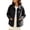 #052-Black, variant on Women's Faux Suede Lightweight Cropped Jacket Button Down Lapel Collar Fall Shacket with Patch Pocket