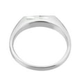 thumbnail image 5 of Casual Unisex Modern Slanted Bar White Mother of Pearl Inlaid Sterling Silver Ring Men and Women-7, 5 of 5
