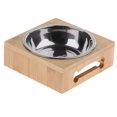 thumbnail image 4 of Extraíble Alimentación de Agua Accesorios de Domesticos Fácil de utilizar Elegante - Acero Inoxidable Individual Colco Pet Cat Dish Table, 4 of 8