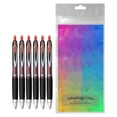 thumbnail image 2 of Uni-Signo 207 Retractable Gel Pens, 0.7mm Medium Point, Red - 6 Count with Pouch, 2 of 5