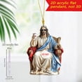 thumbnail image 1 of Adorno acrílico plano 2D para figuras religiosas, 1 of 4