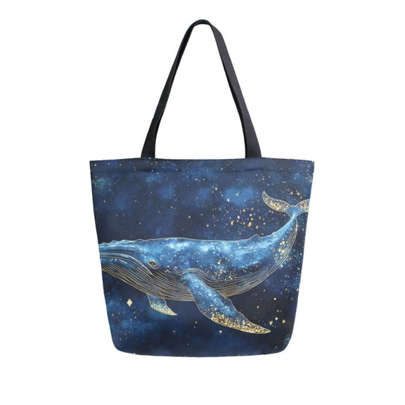 DIXRUYEE Tote Bag Women Weekender Travel Bag Shoulder Handbag Cosmic Blue Printed